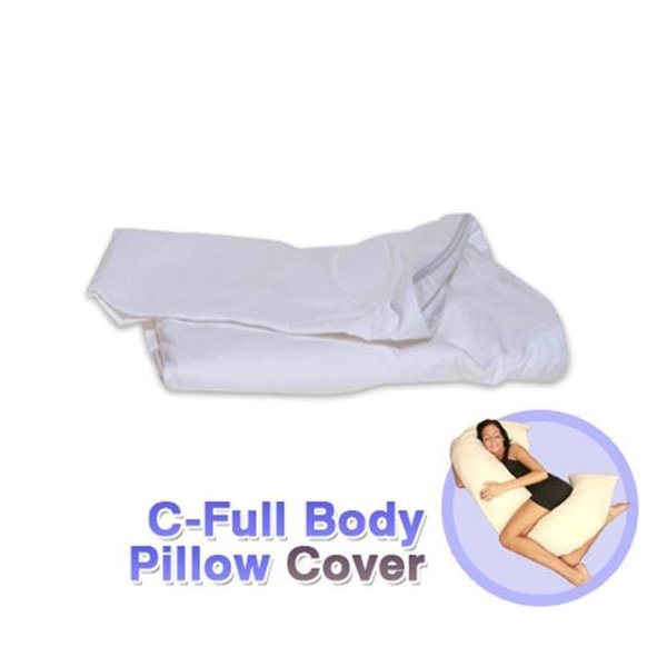 Living Healthy Products Living Healthy Products CPILC-002-01 C Full Body Pillow Cover in White CPILC-002-01
